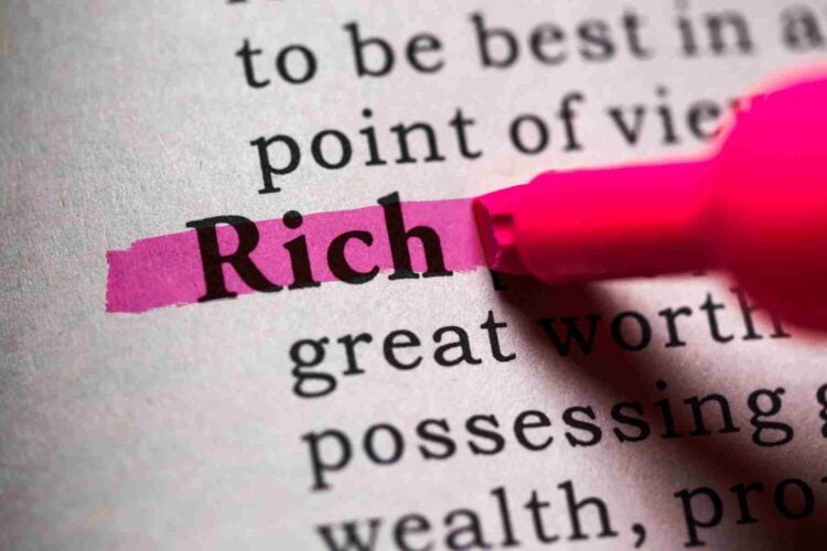 Dictionary define rich meaning