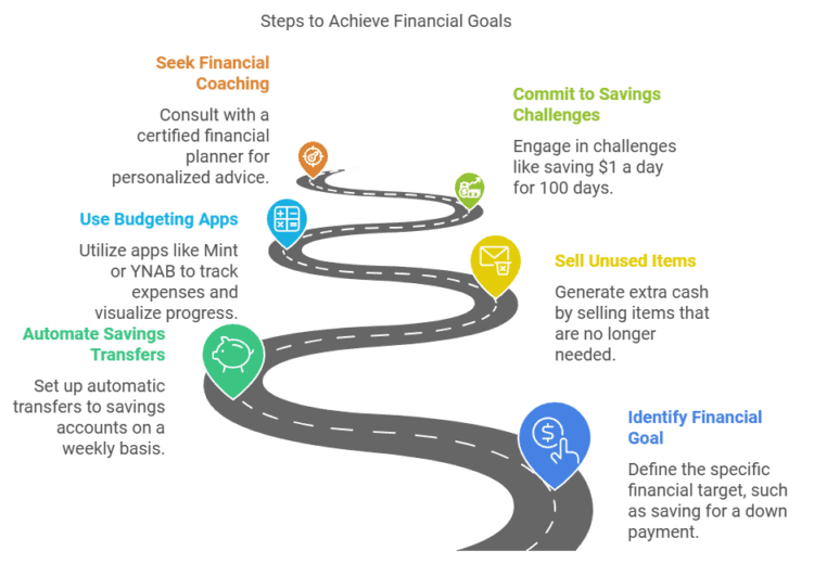 A roadmap for the steps to achieve financial goals