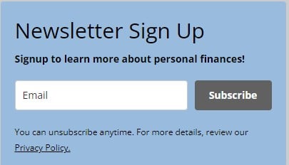 Newsletter Signup Image Insurance