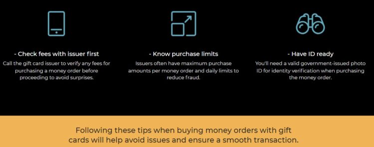 3 tips for buying money orders with gift card