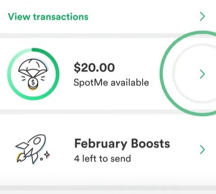 How to find out how much Spot Me you have available and Spot Me Boosts