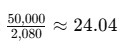 Example calculation of the hourly wage formula Hourly to Salary Calculator