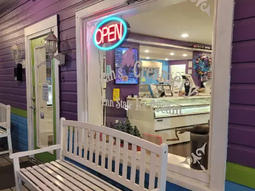 An inviting ice cream shop that looks friendly and well cared for by Mid State Baths, known for great bath upgrades.