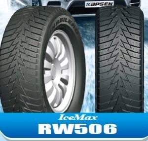 Kapsen Snow Tire RW506 for winter driving on icy roads.