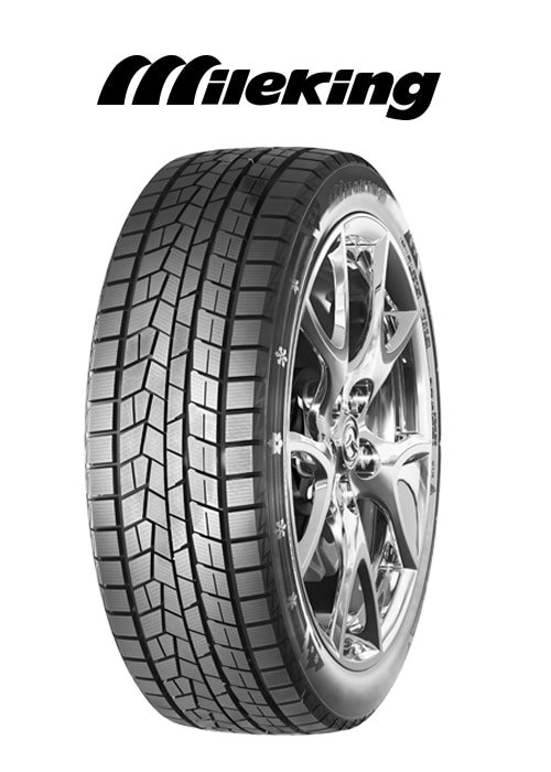 Mileking MK697 winter tire with alloy wheel on white background.
