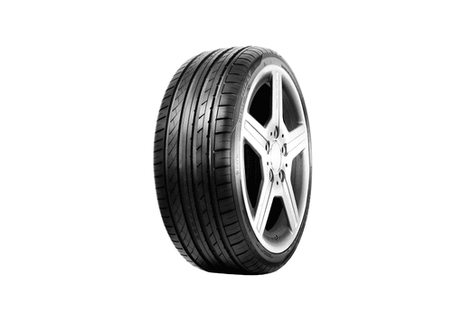 Migo Tire Corp. 235/40R19 tire with alloy wheel for all-season driving.