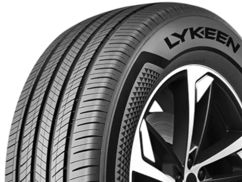 Lykeen Lumira Elita 104V all-season tire with detailed tread pattern.