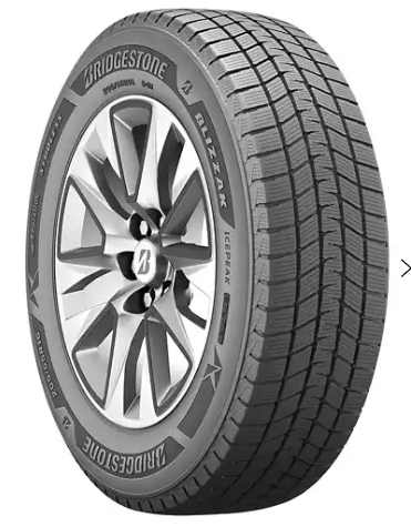 Bridgestone Blizzak IcePeak P235/50R18 XL 101 H winter tire on alloy wheel.
