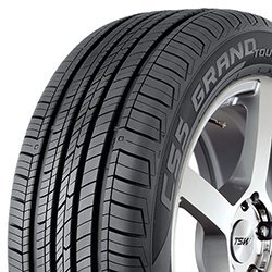 Migo Tire Corp. tire with detailed tread pattern and alloy wheel.