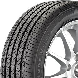 Firestone FT140 P215/50R17 91 H all-season tire on alloy wheel.