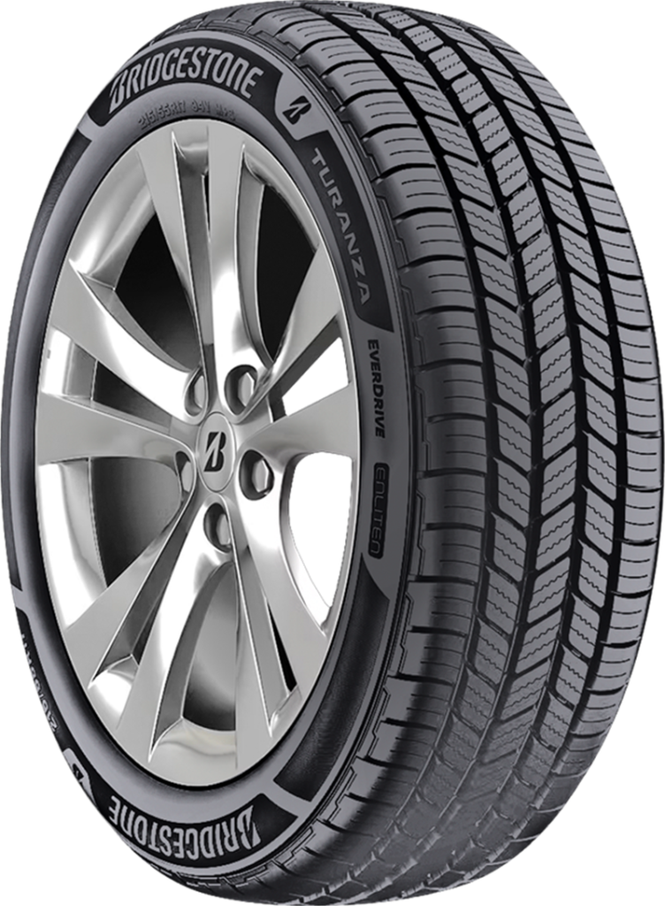Bridgestone Turanza Everdrive P205/55R16 XL tire on alloy wheel.