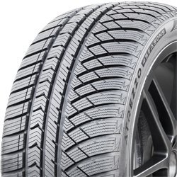 High-performance tire with detailed tread pattern for optimal grip and safety.