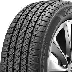 Bridgestone UltraWeather BL all-weather tire with detailed tread pattern.