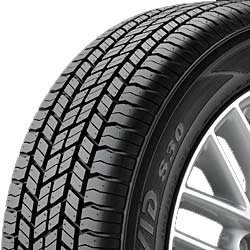 Close-up of a Migo Tire with detailed tread pattern for durability and performance.