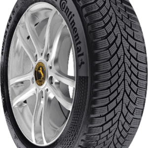 Close-up of Continental WinterContact TS 870 P tire on alloy wheel.
