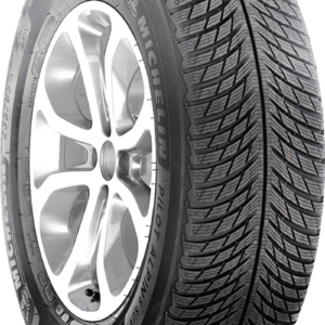 Michelin Pilot Alpin 5 SUV winter tire with alloy wheel.