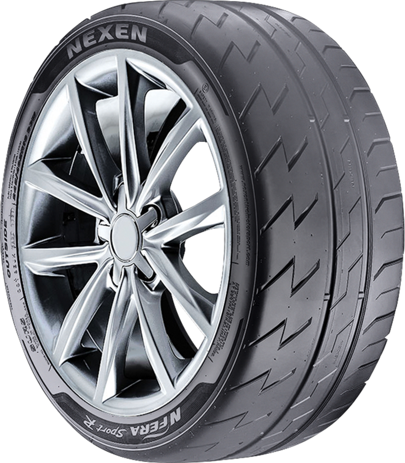 High-performance Nexen tire with stylish alloy wheel for cars.