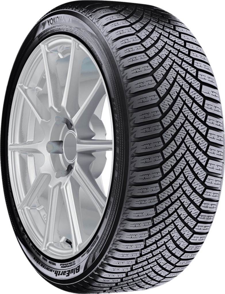 All-season tire with detailed tread pattern for optimal traction and performance.