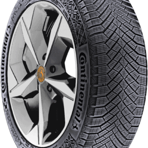 Continental tire with detailed tread pattern and alloy wheel.