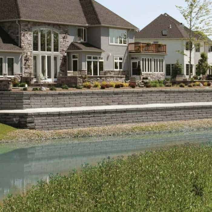 Beautiful contemporary home with garden and pond view.