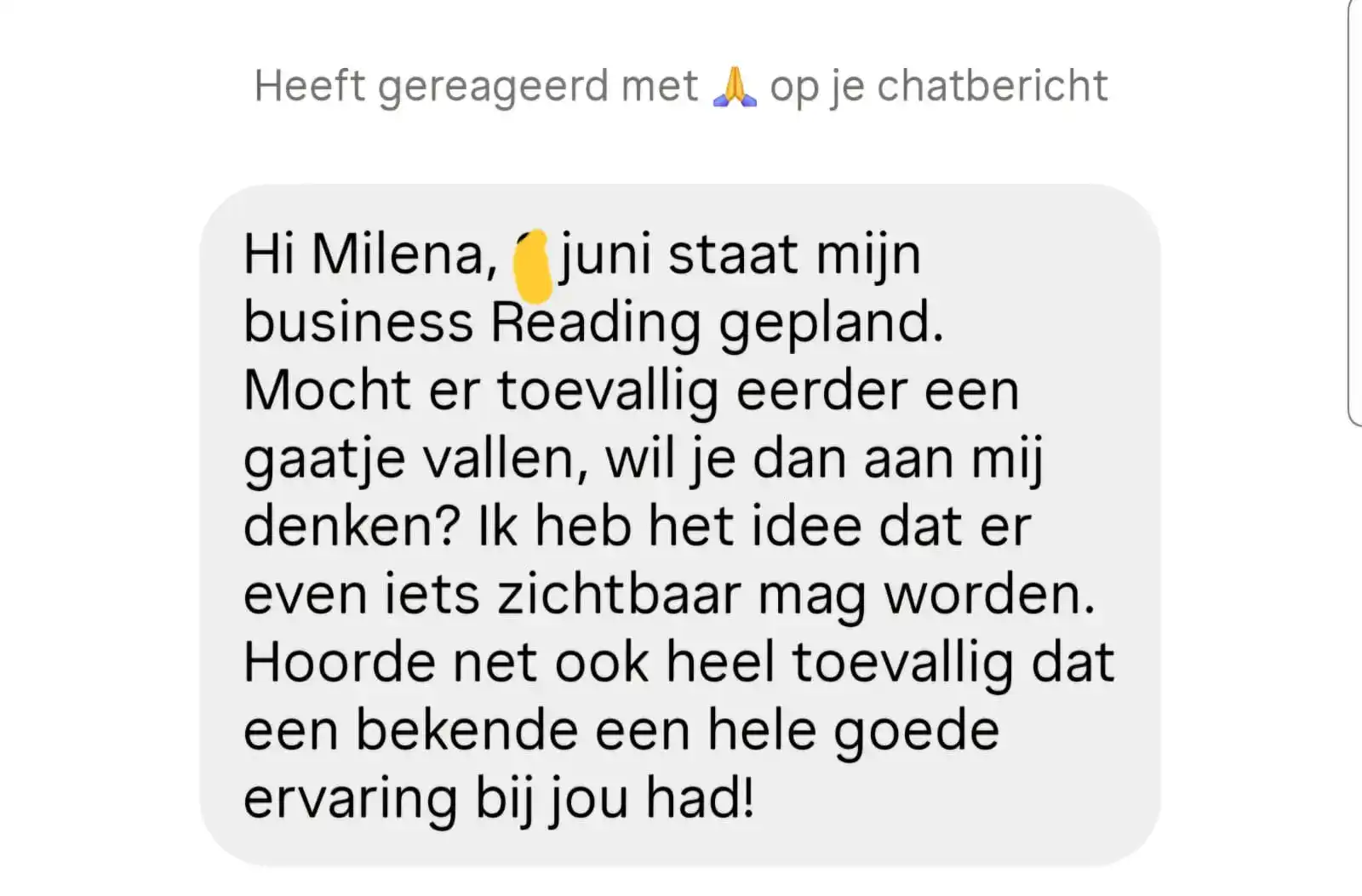 Review van een ondernemer over business reading met Milena Bandino