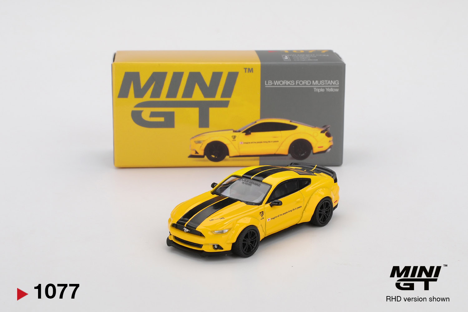 1:64 Ford Mustang LB-WORKS Triple Yellow - obrazek 2