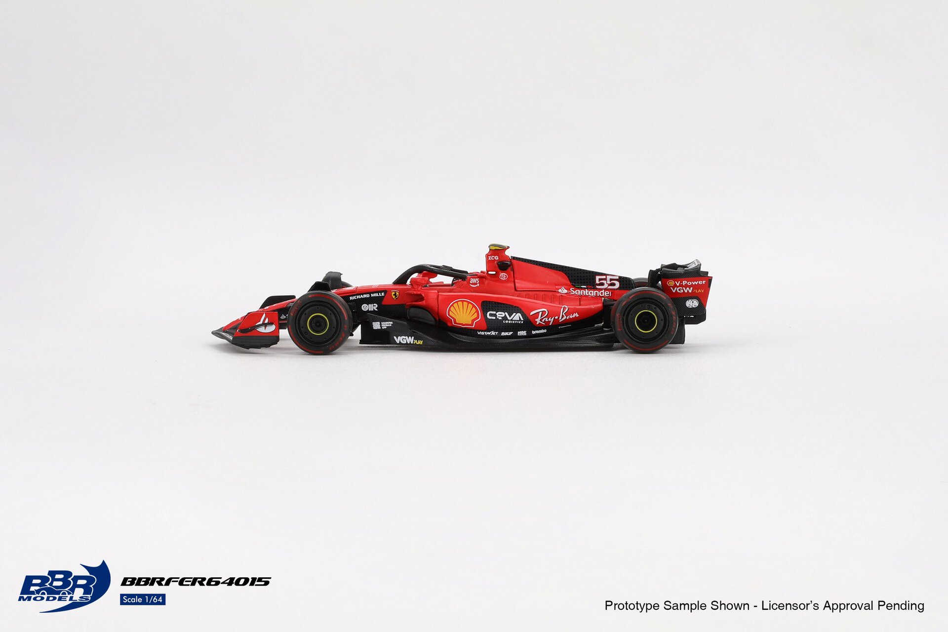 1:64 Ferrari SF23 Bahrain GP - #55 C. Sainz - obrazek 3