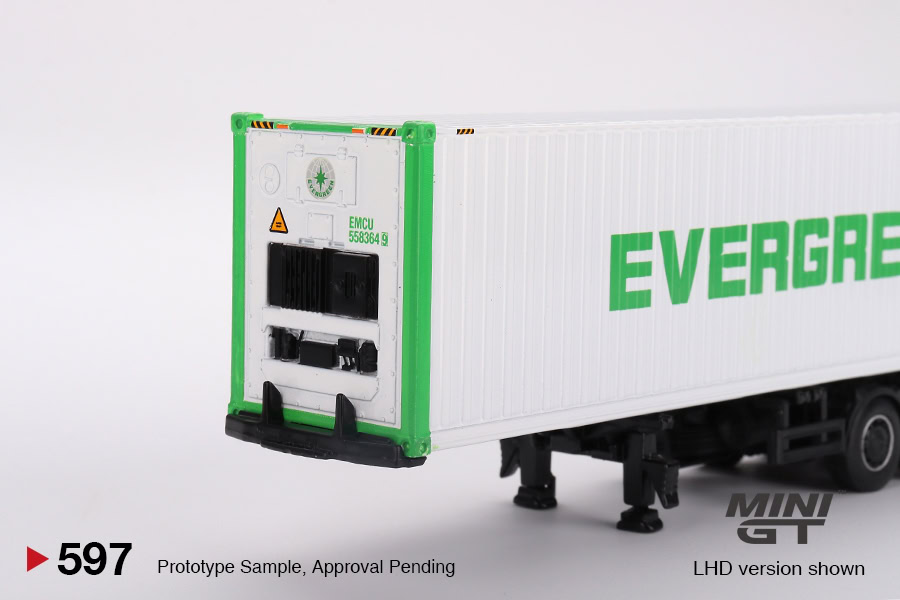 1:64 Western Star 49X Blue w/ 40’ Reefer Container “EVERGREEN” - obrazek 5