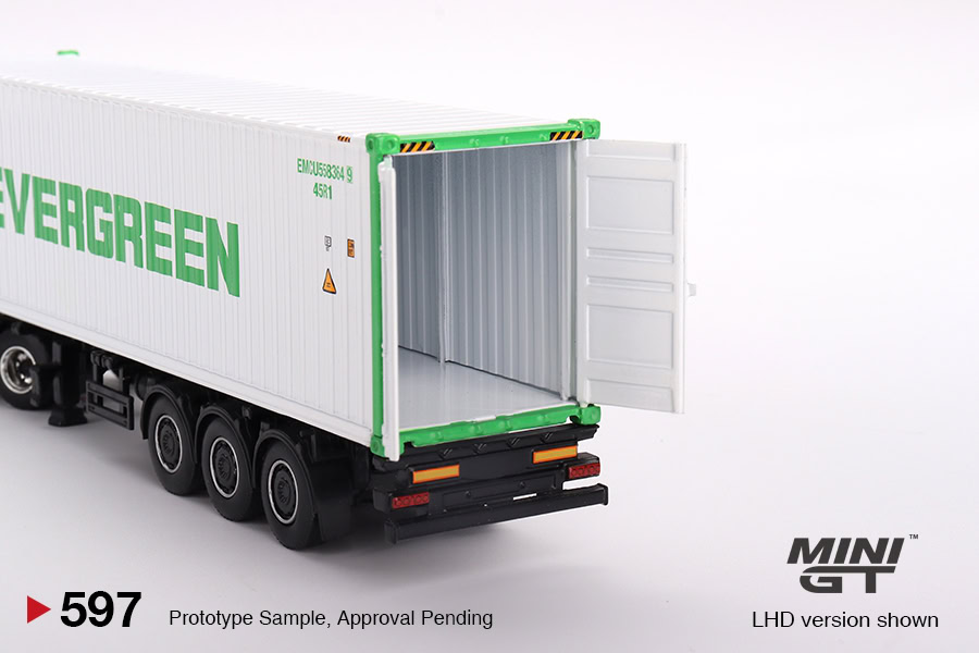 1:64 Western Star 49X Blue w/ 40’ Reefer Container “EVERGREEN” - obrazek 6