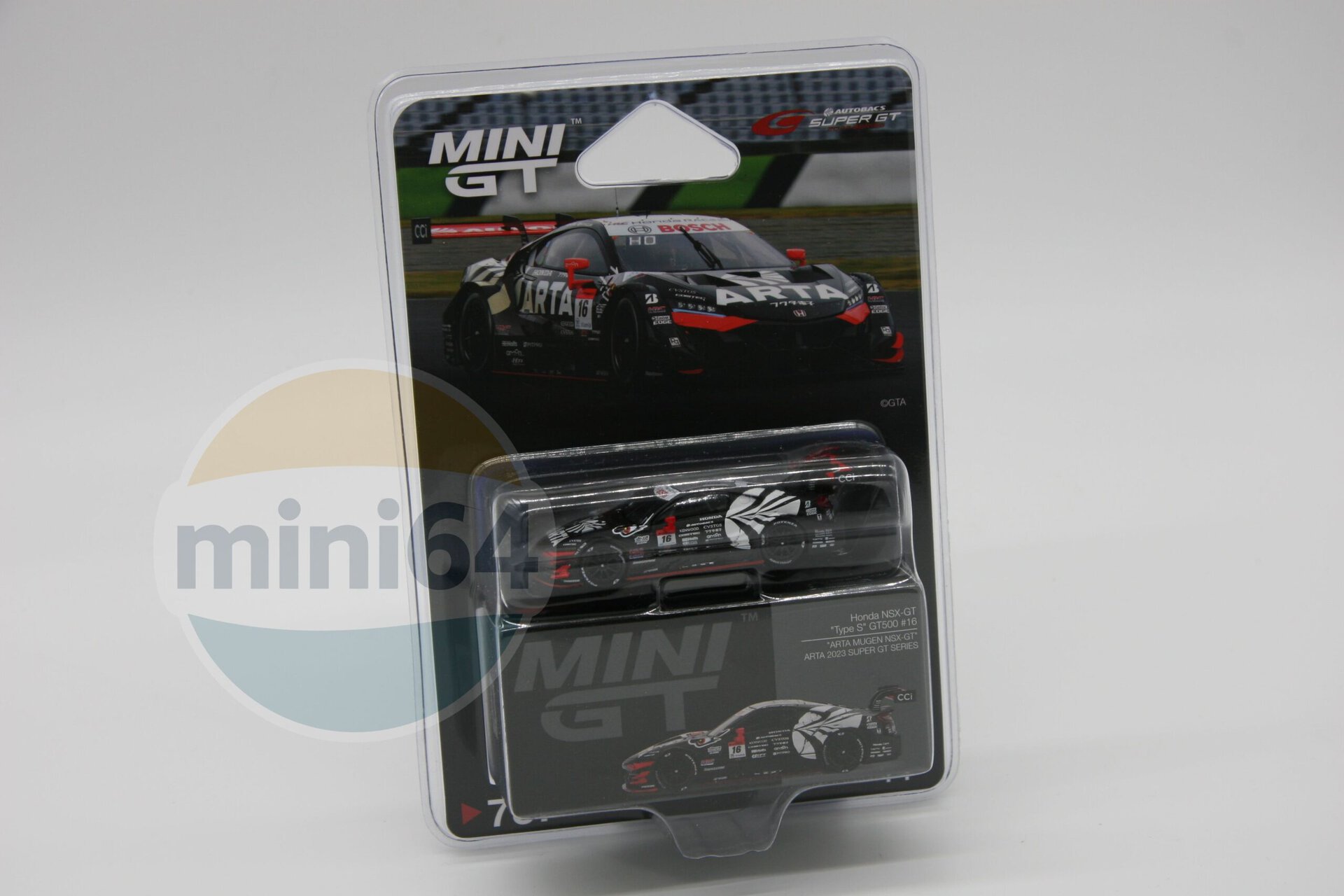 1:64 Honda NSX-GT “Type S” GT500 #16 “ARTA MUGEN NSX-GT” 2023 SUPER GT SERIES - obrazek 2