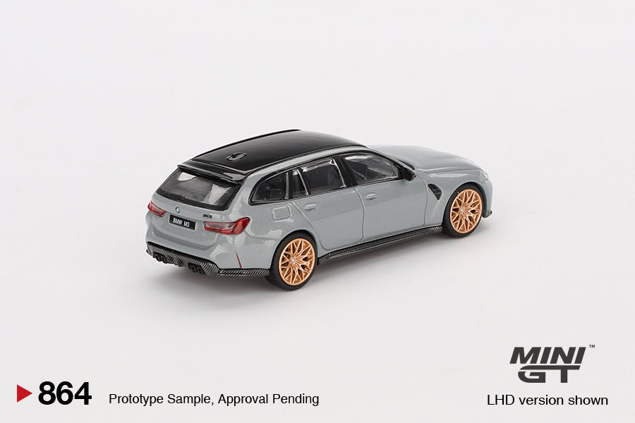 1:64 BMW M3 Competition Touring Brooklin Gray - obrazek 4