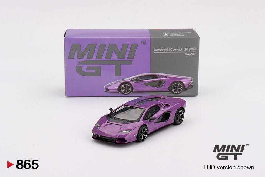1:64 Lamborghini Countach LPI 800-4 Viola 30th - obrazek 2