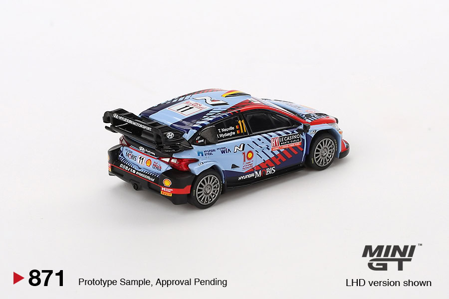 1:64 Hyundai i20 N Rally1 Hybrid #11 2024 Rallye Monte-Carlo Winner - obrazek 4