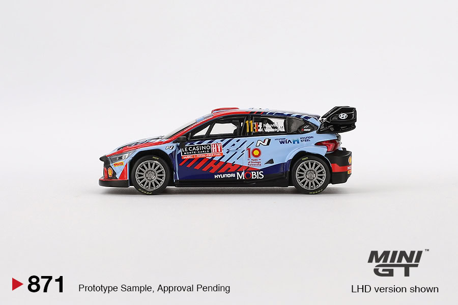 1:64 Hyundai i20 N Rally1 Hybrid #11 2024 Rallye Monte-Carlo Winner - obrazek 5