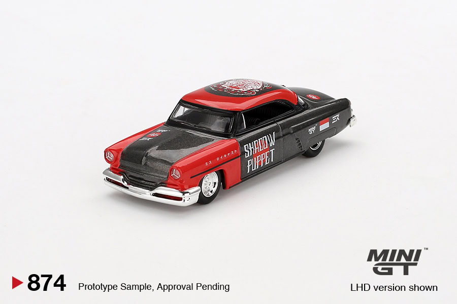 1:64 Lincoln Capri Hot Rod 1954 “Shadow Puppet” MINI GT x MIZU