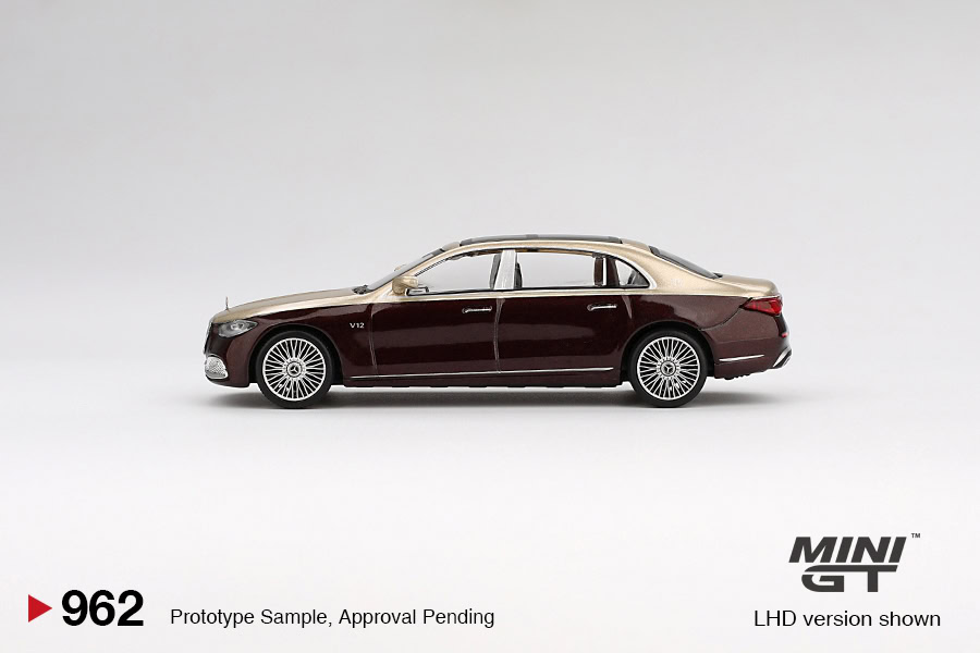 1:64 Mercedes-Maybach S 680 Gold / Dark Red Metallic - obrazek 5