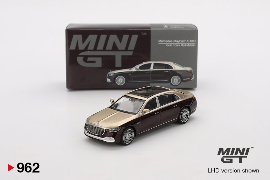 1:64 Mercedes-Maybach S 680 Gold / Dark Red Metallic - obrazek 2