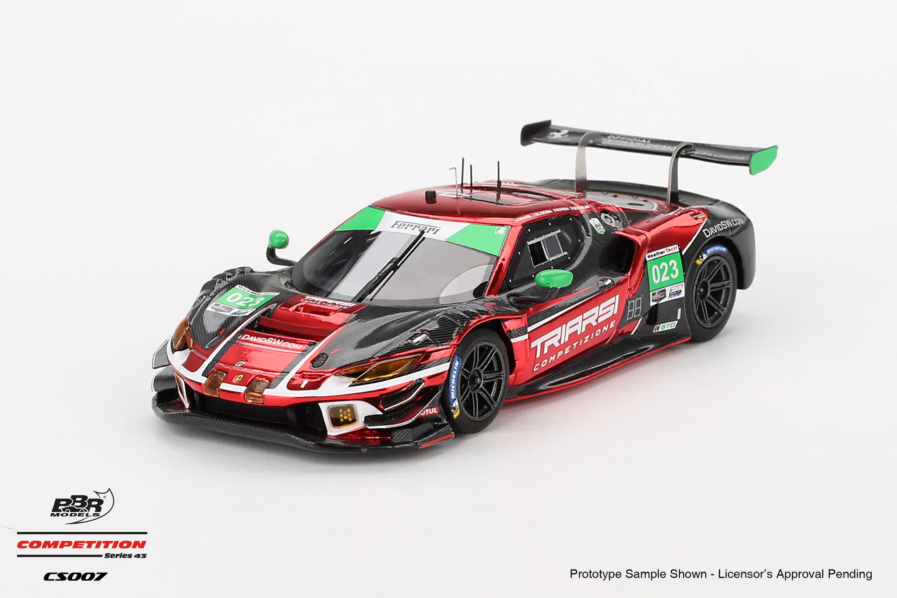 1:43 Ferrari 296 GT3 Triarsi Competizione 2023 IMSA Daytona 24 Hrs. #23