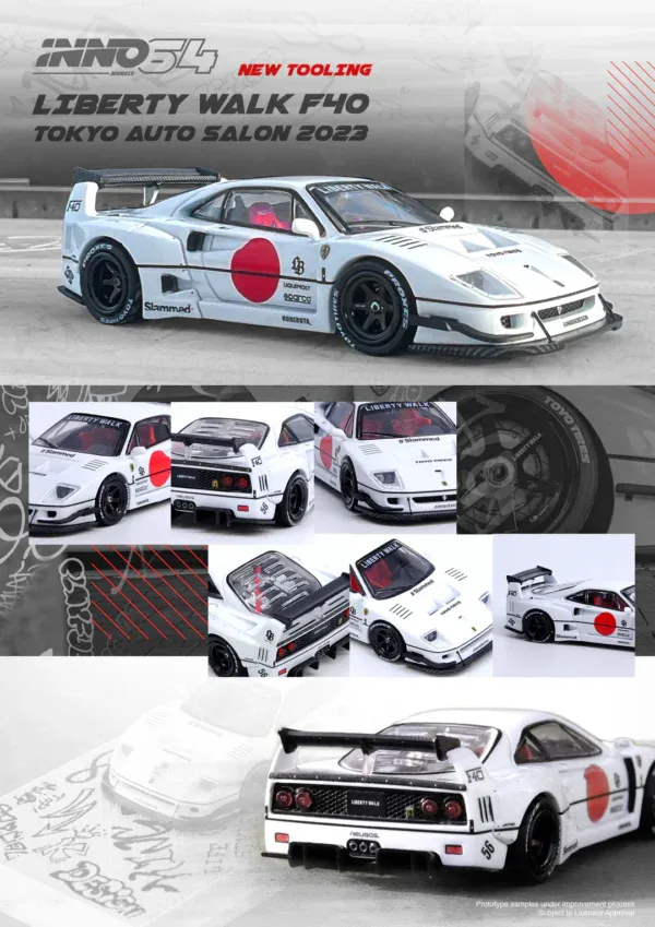 1:64 Ferrari F40 LBWK Tokyo Auto Salon 2023