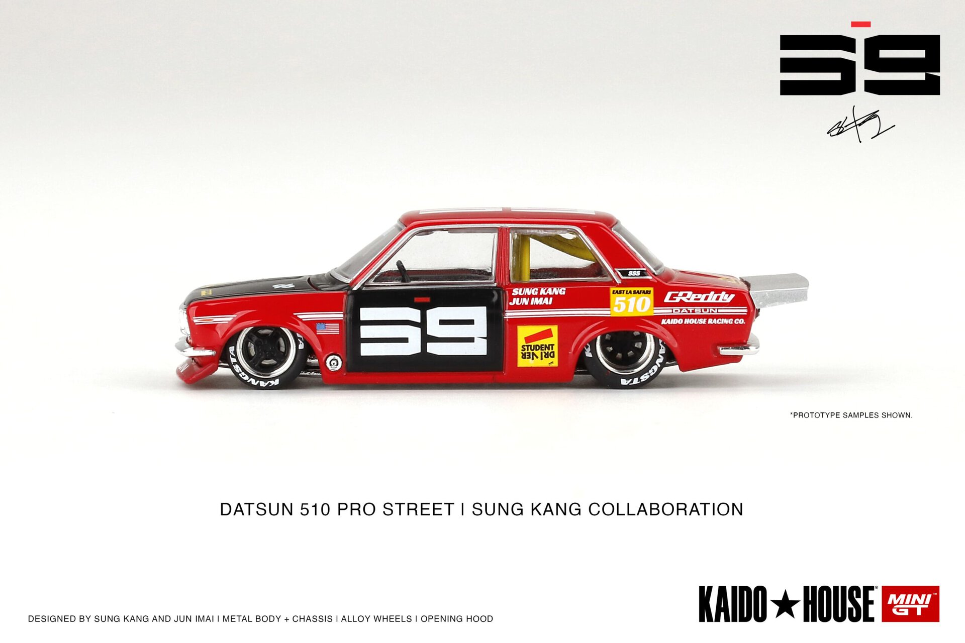 1:64 Datsun 510 Pro Street SK510 Red - obrazek 4