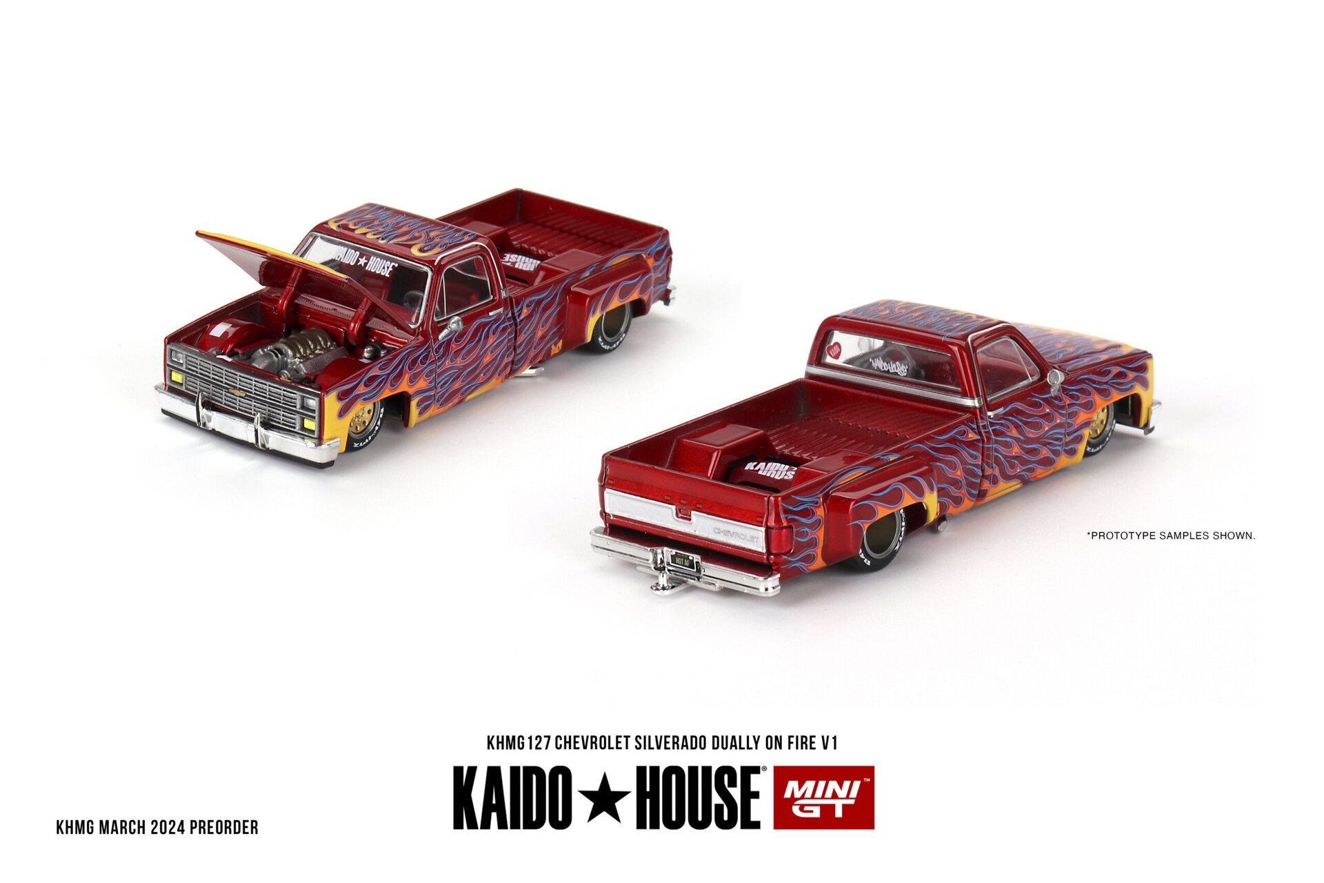 1:64 Chevrolet Silverado Dually on Fire V1