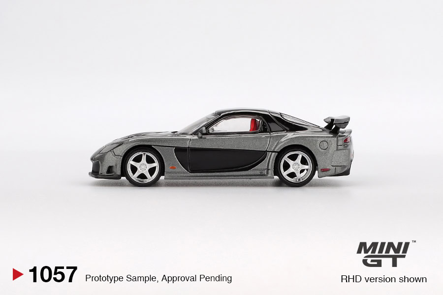 1:64 Mazda RX-7 VeilSide Fortune7 Grey - obrazek 4