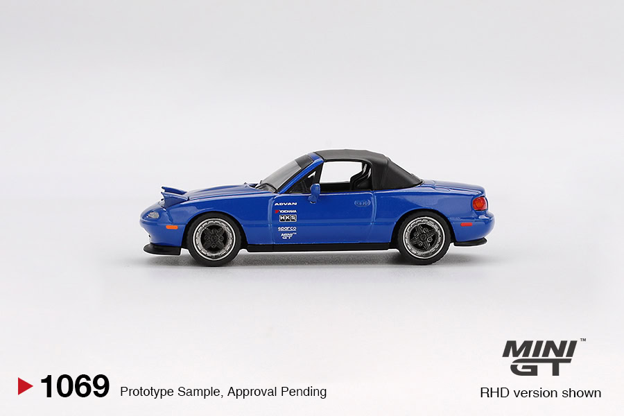 1:64 Mazda Miata MX-5 (NA) Tuned Version Dark Blue - obrazek 4