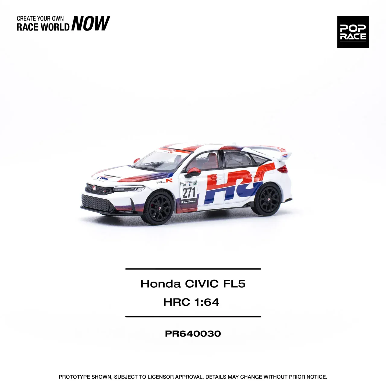 1:64 Honda Civic TYPE-R FL5 HRC - obrazek 2