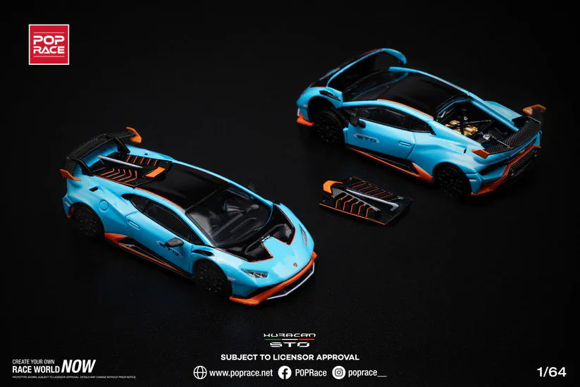 1:64 Lamborghini Huracan STO Blue - obrazek 10