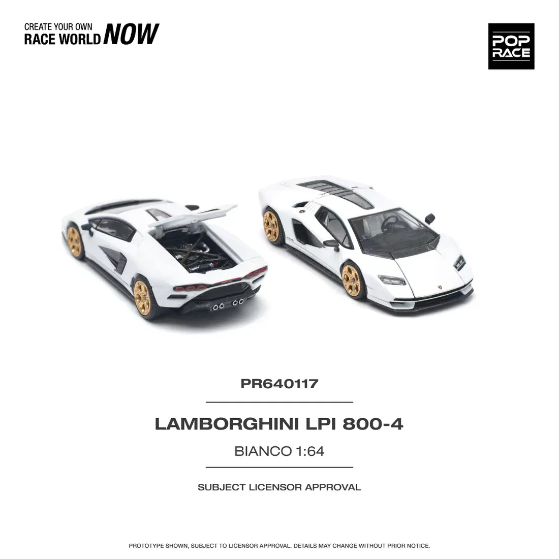 1:64 Lamborghini Countach LPI 800-4 Bianco