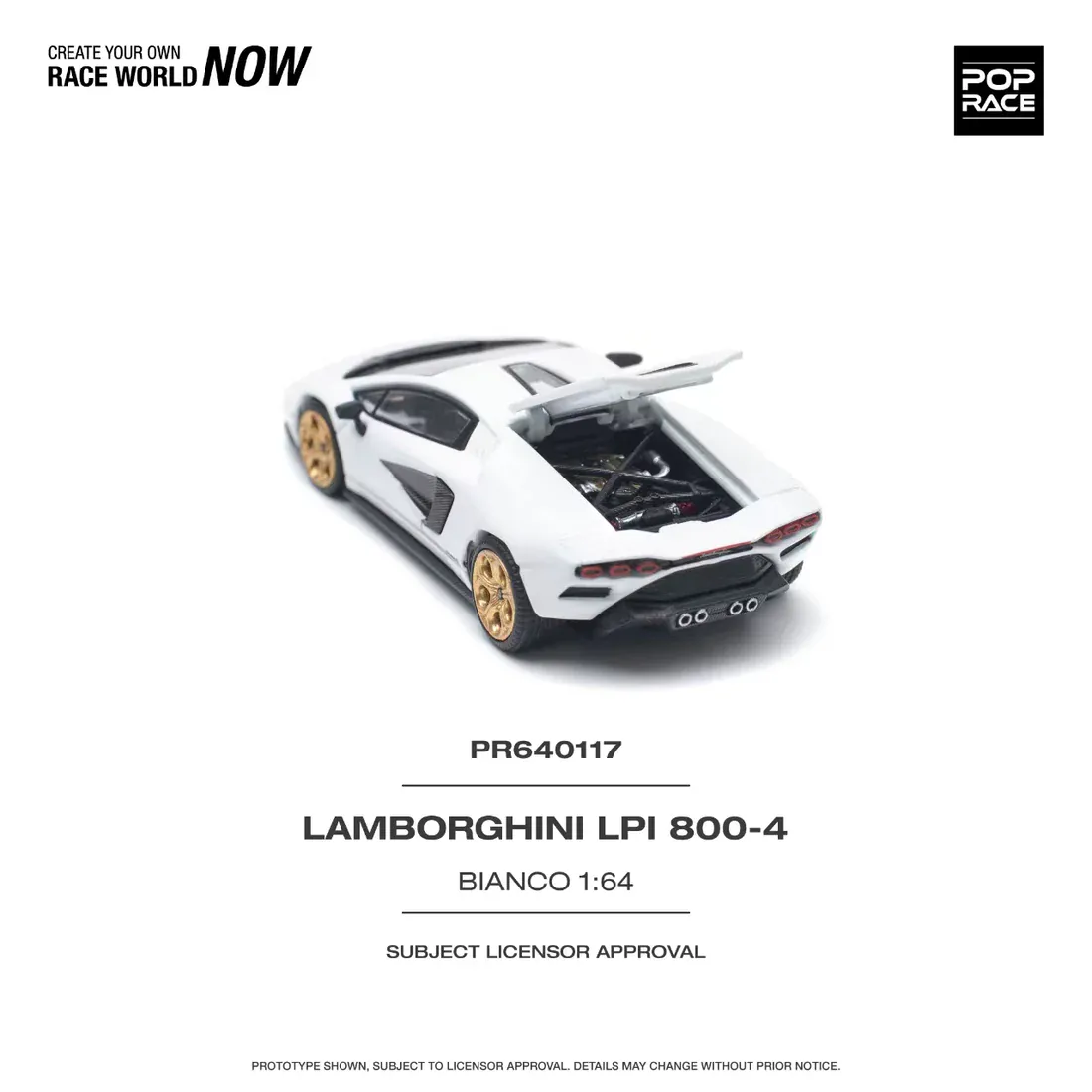 1:64 Lamborghini Countach LPI 800-4 Bianco - obrazek 3