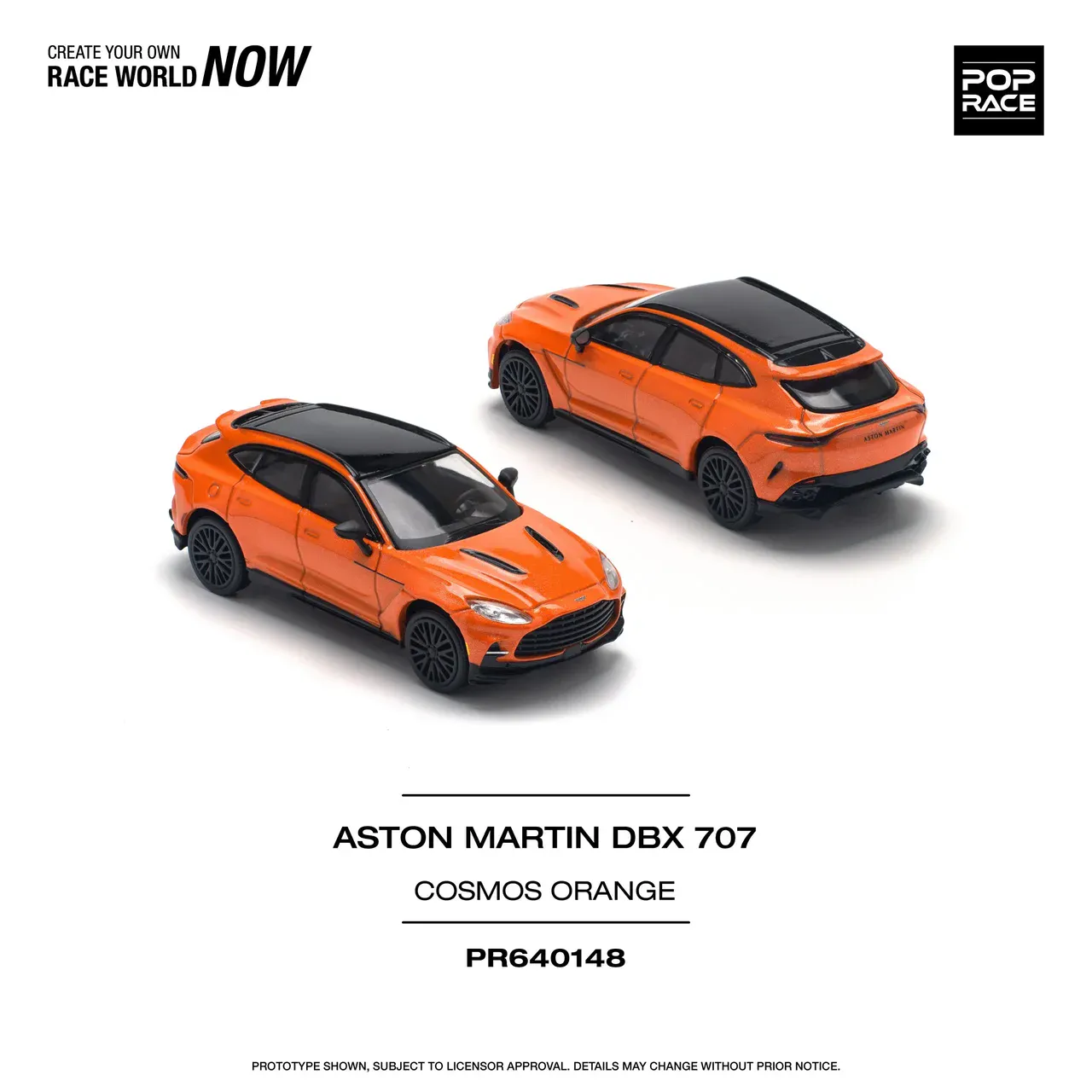 1:64 Aston Martin DBX 707 Cosmos Orange