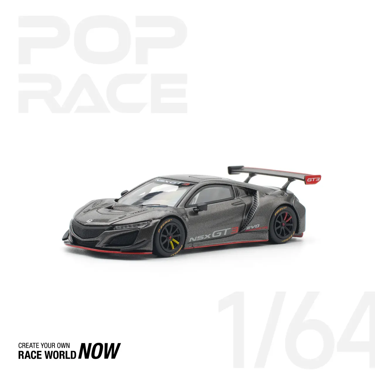 1:64 Honda NSX GT3 EVO22 Carbon Edition - obrazek 2