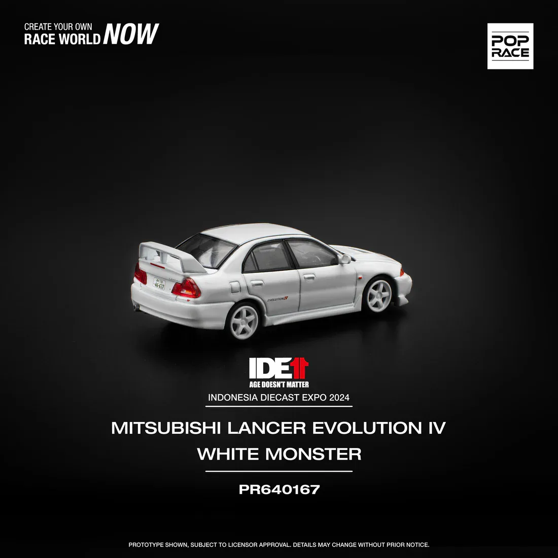 1:64 Mitsubishi GTR R32 Crystal White - obrazek 2